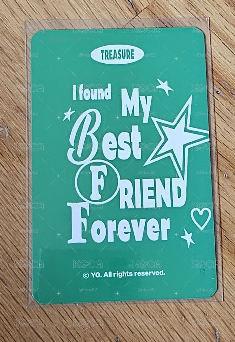 TREASURE BEST FRIEND FOREVER YOSHI 🐯