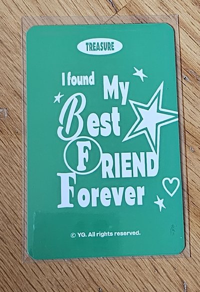 TREASURE BEST FRIEND FOREVER YOSHI 🐯