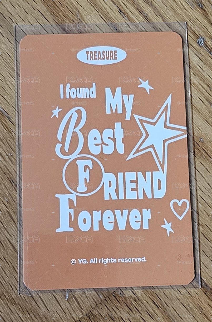 TREASURE BEST FRIEND FOREVER YOSHI 🐯