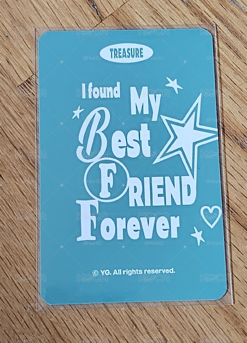 TREASURE BEST FRIEND FOREVER YOSHI 🐯
