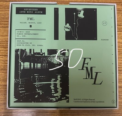 Seventeen 專輯 小卡