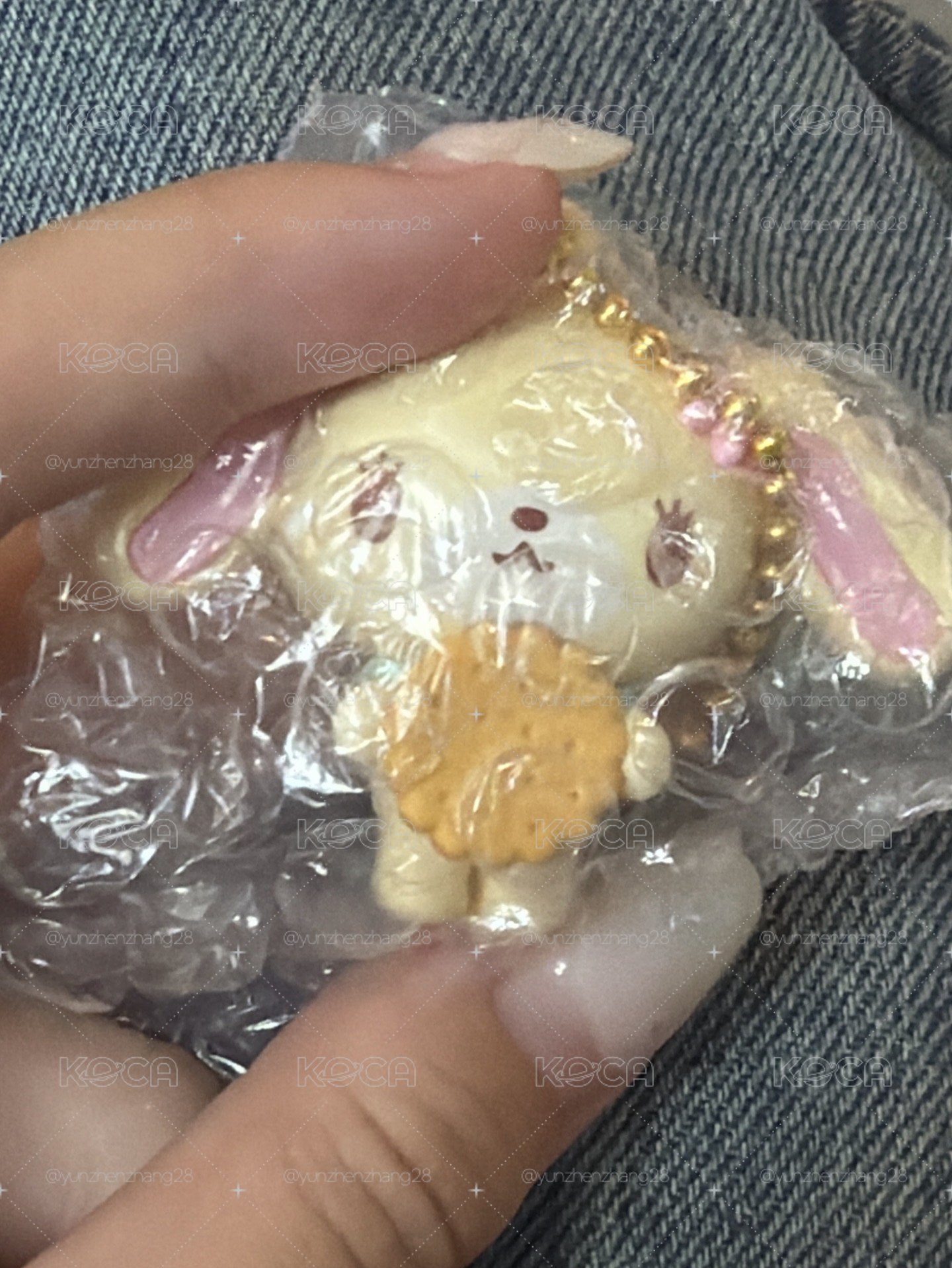 蜜糖邦尼 餅乾系列 花花兔 吊飾 