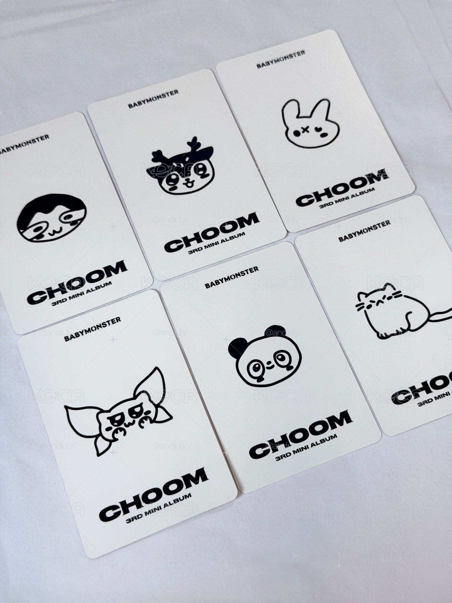 CHOOM單封 預售禮 單張/一套未拆含包包