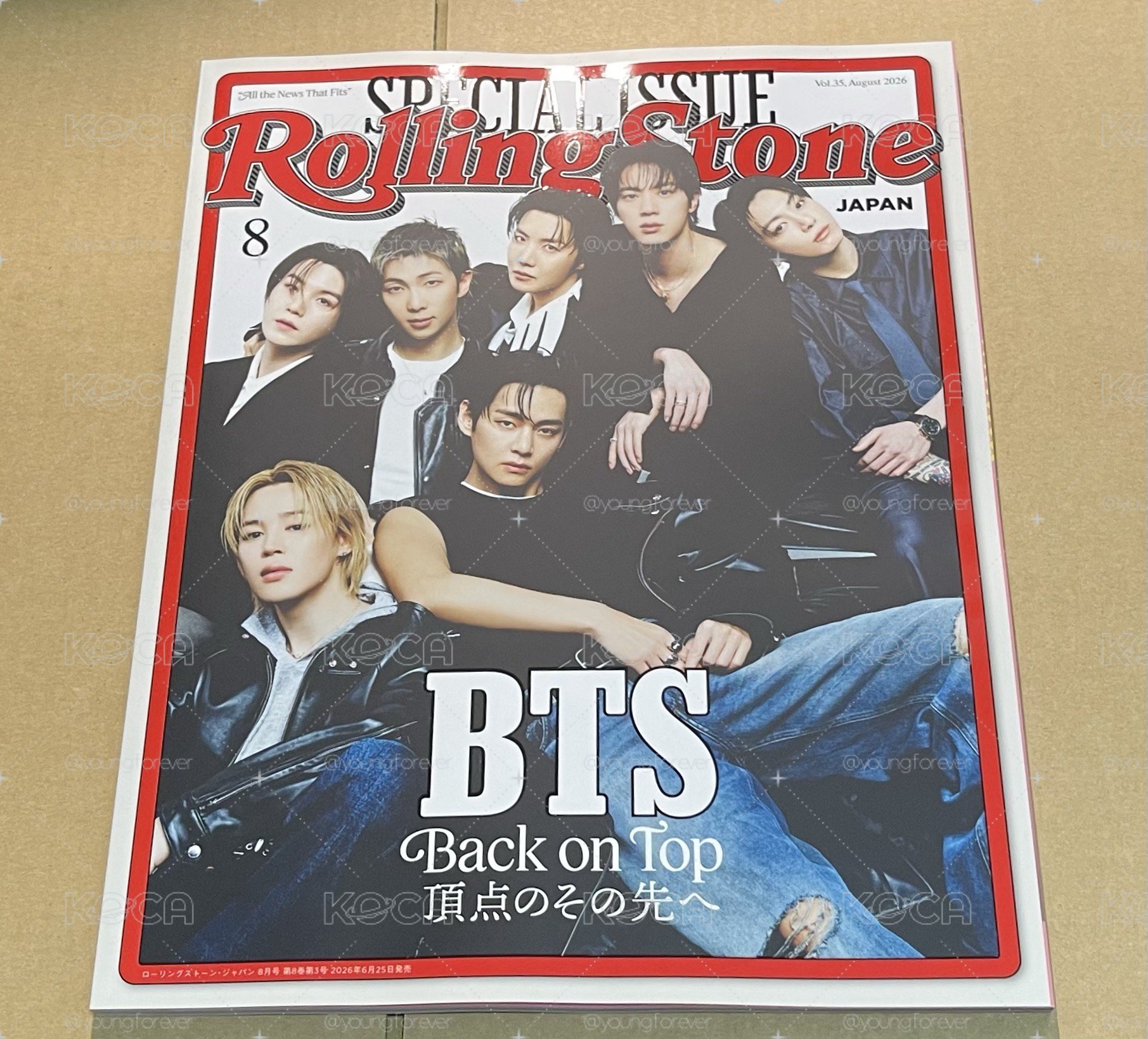 日文版💜 Rolling Stone Japan vol.35 （2026年8月號） 封面人物：BTS