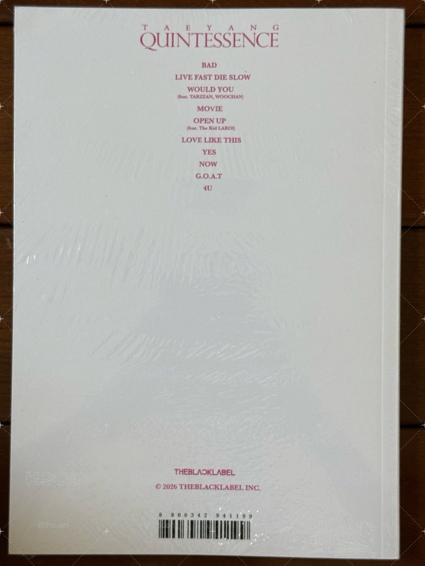 TAEYANG 周邊