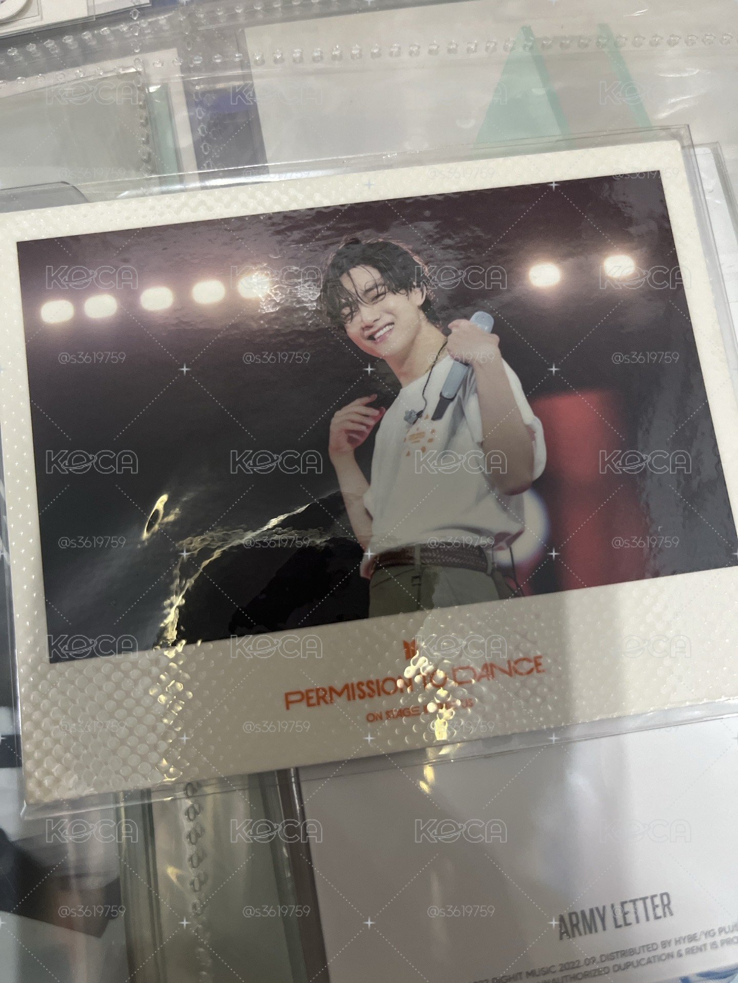 BTS Permission to dance in US數位特典泰亨 立可拍