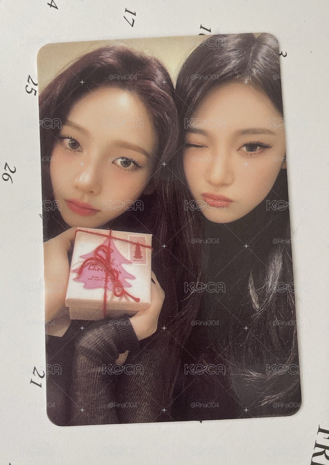 aespa 2024 pink Christmas 柚寧 雙人卡