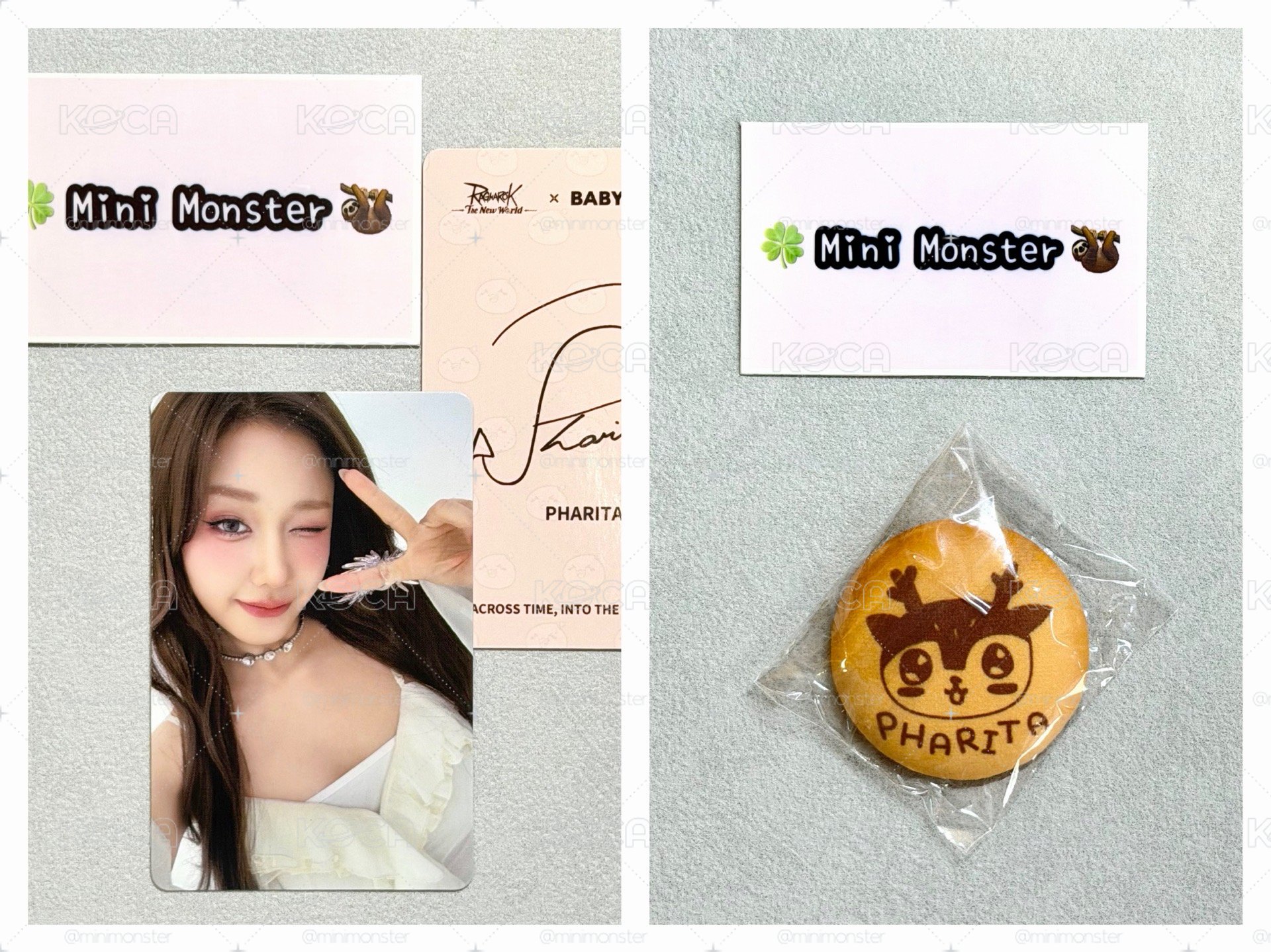 🍀Mini Monster🦥 RO代言卡+首爾徽章 合售