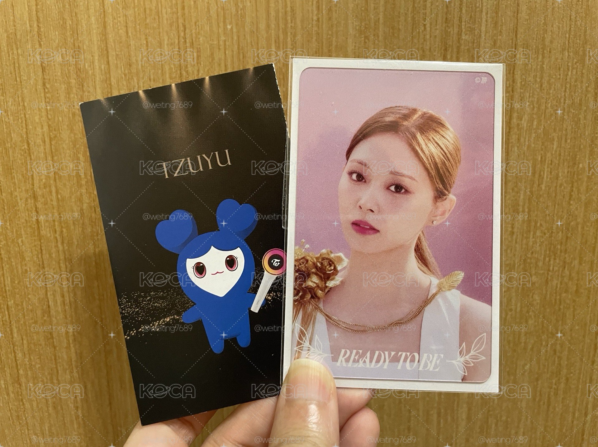 Twice_五巡周邊卡/透卡+籤紙：子瑜