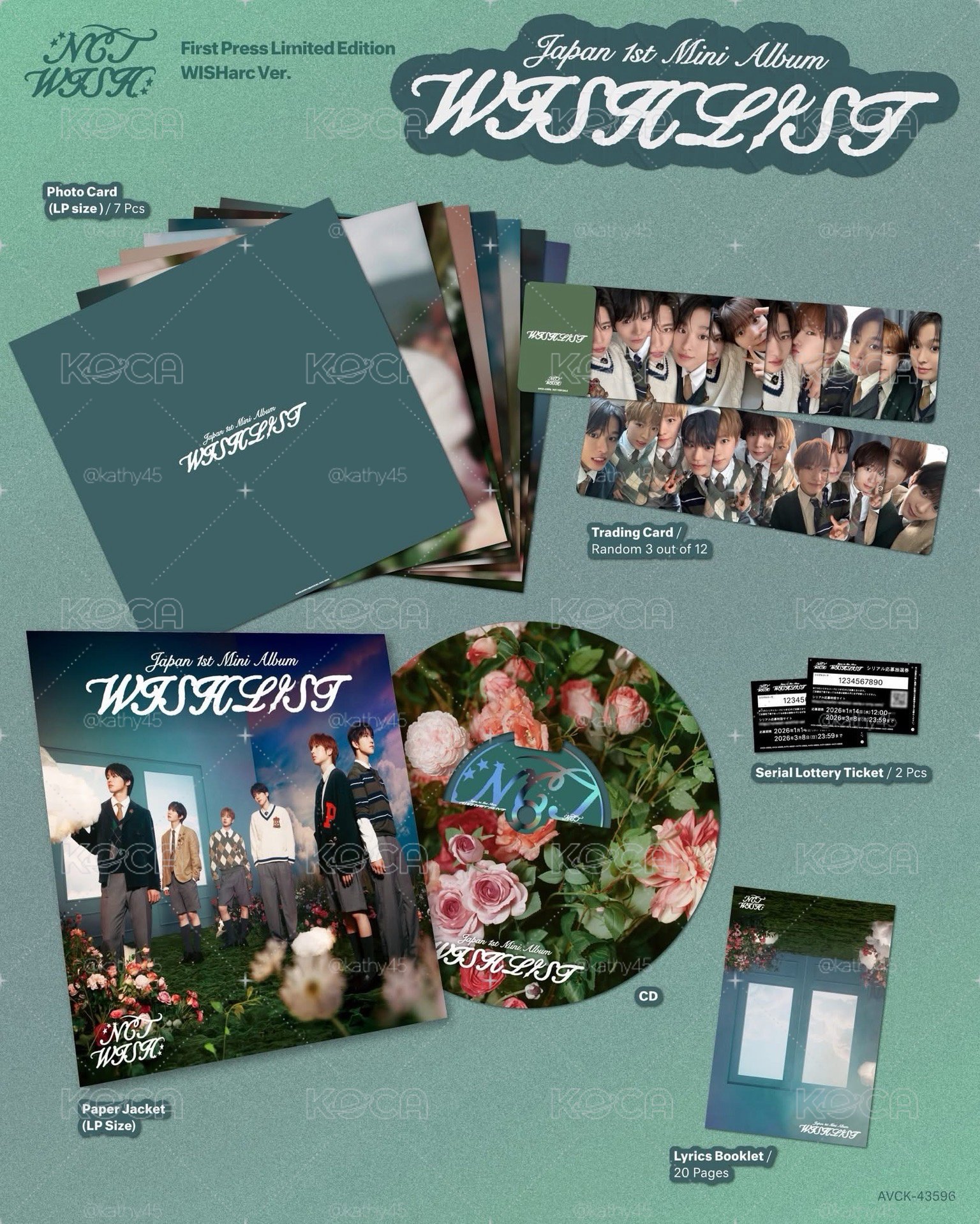 wishlist 日專 nct wish wisharc版/通常盤/WISH FORU版/MUMO特典