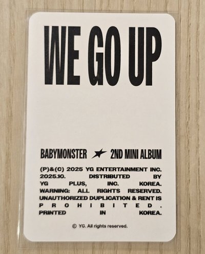 =露=babymonster we go up隨機卡🤘
