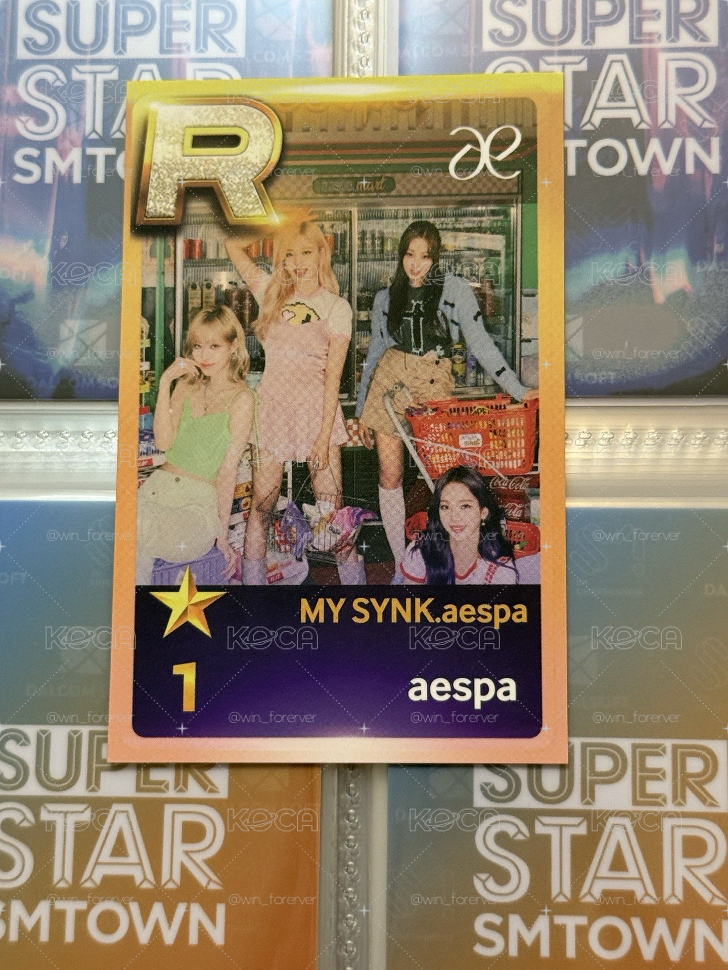 aespa 22年fm入場團卡