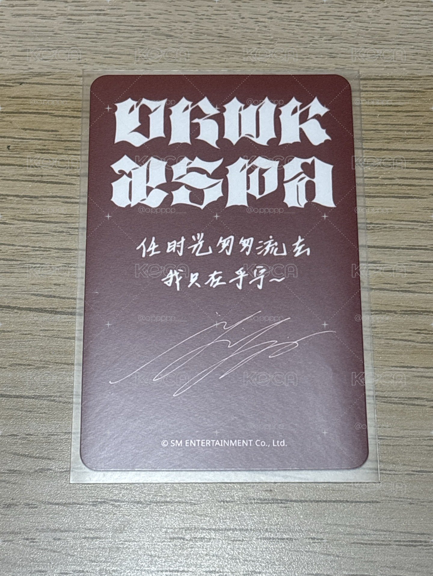 Dirty Work簽售寧（卡+拍）一組