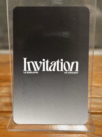 金采源 CHAEWON LE SSERAFIM INVITATION 個人卡 隨機卡 