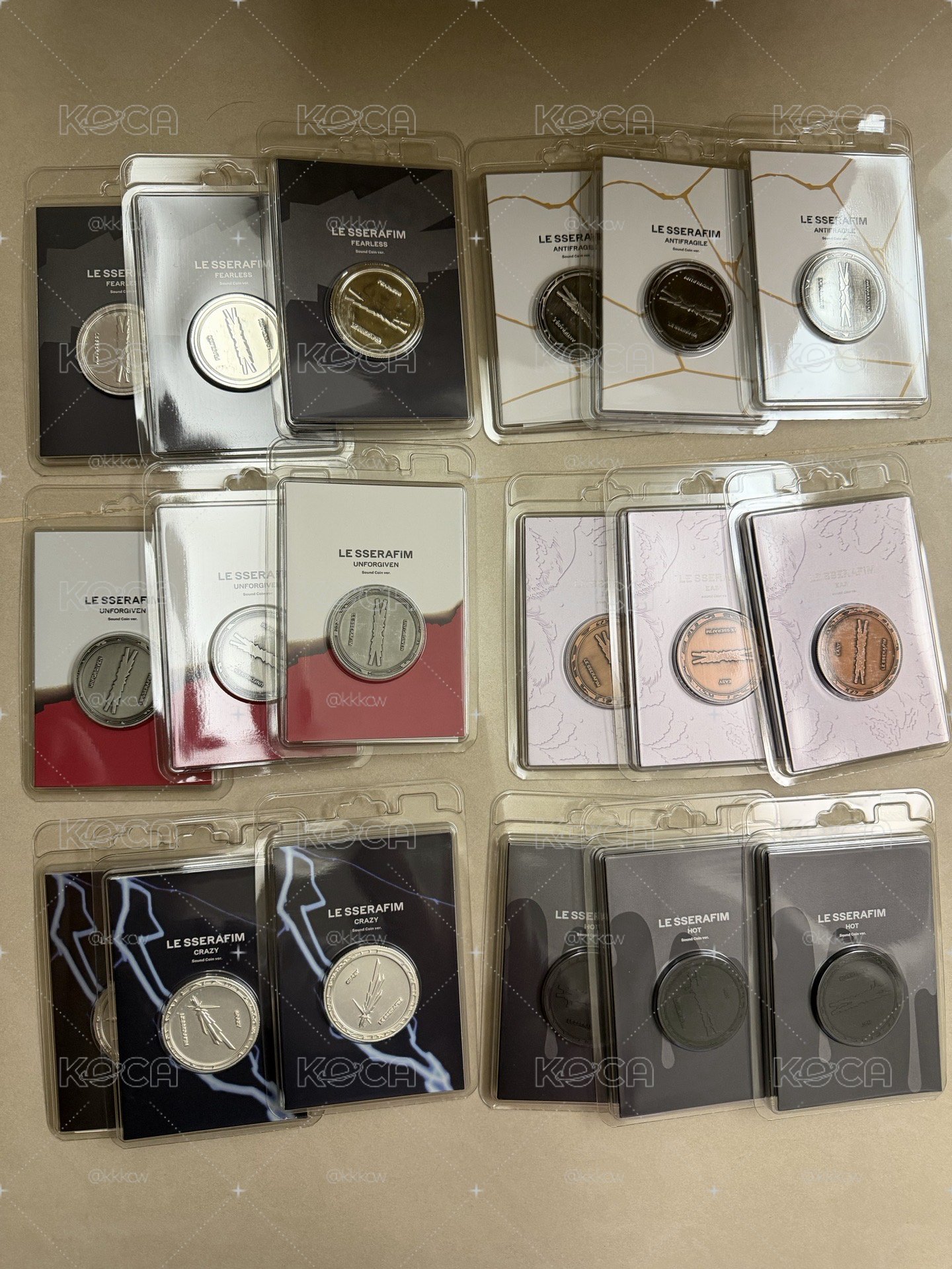 LE SSERAFIM硬幣專 現貨 六版皆有