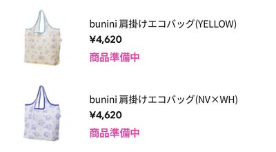 （全新非現貨）Newjeans BUNINI 購物袋 