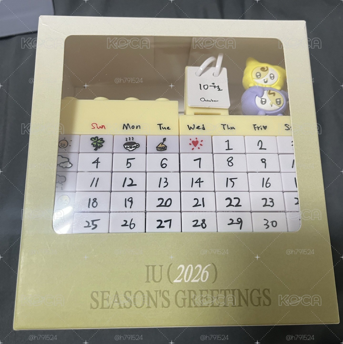 IU 李知恩 2026年曆 拆售 萬年曆