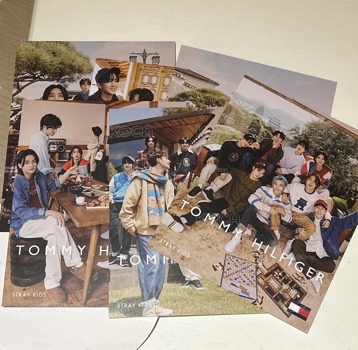 tommy hilfiger 團體明信片 一套