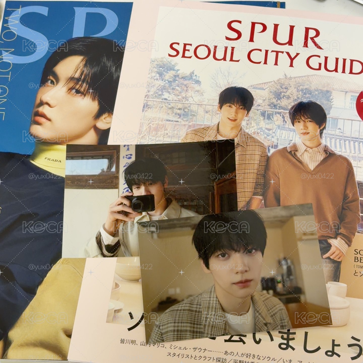 SPUR藍版特別版雜誌+橘版雜誌+兩版秀彬特典