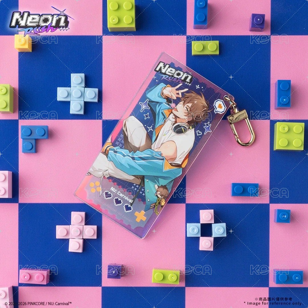 四週年快閃 壓克力卡 -Neon Rush- 炫彩票卡吊飾 背面