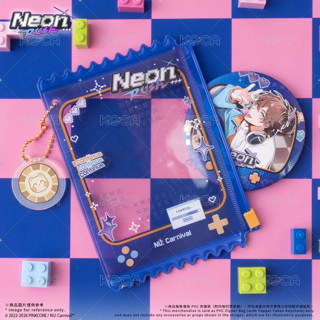 -Neon Rush- PVC 夾鏈袋（附托帕代幣吊飾）