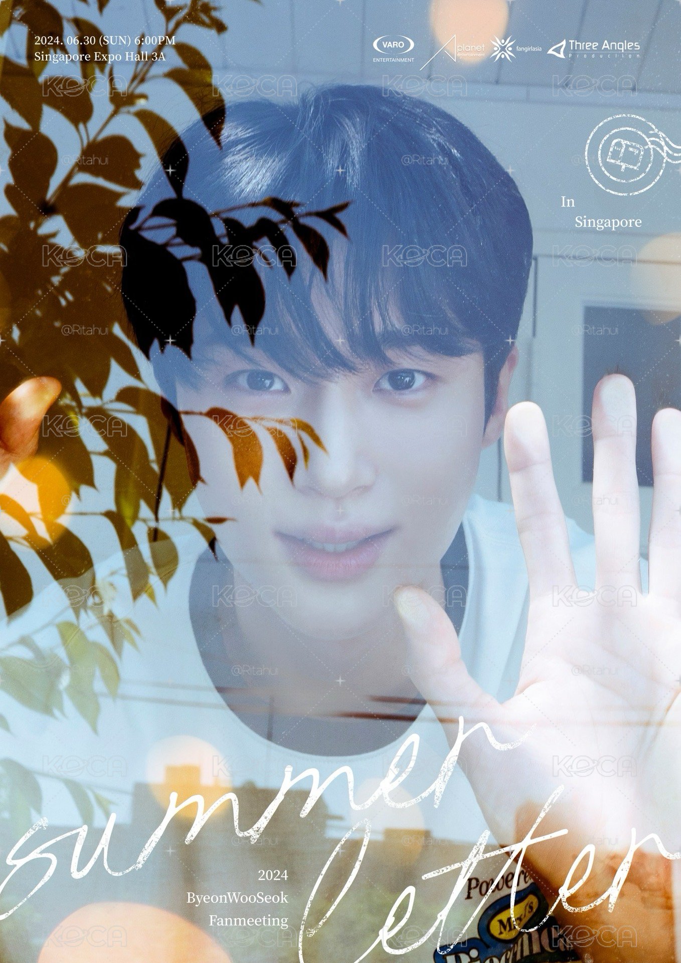 邊佑錫 BYEON WOOSEOK summer letter in Hong Kong 簽名 未公開拍立得
