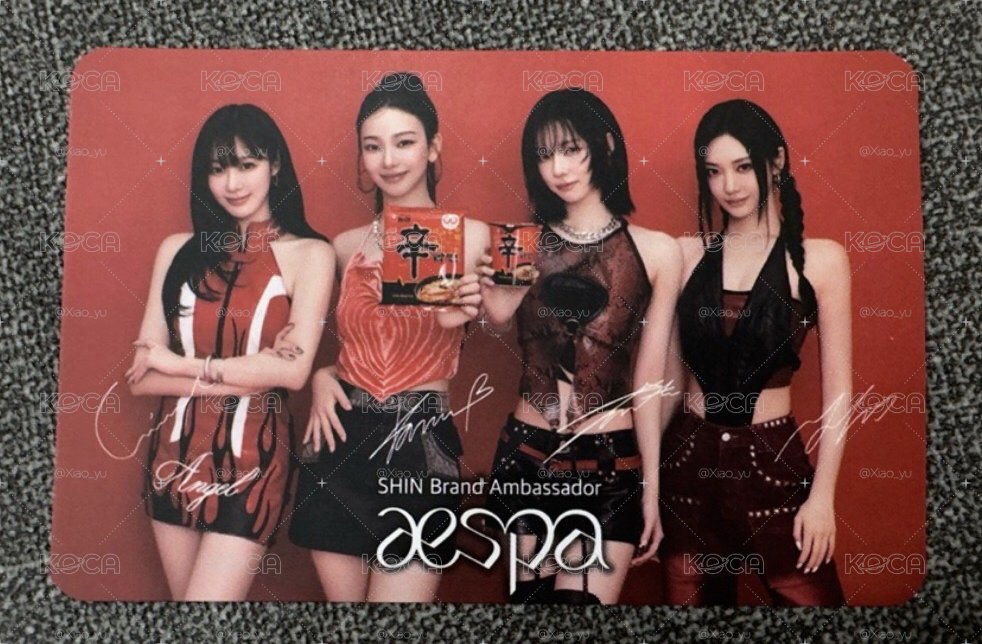 aespa 辛拉麵代言團卡（滿額贈）