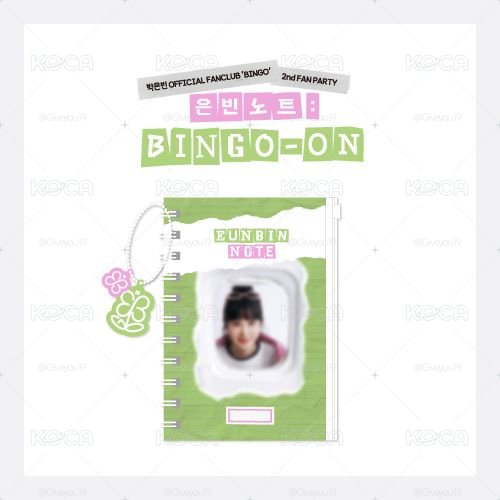朴恩斌 BINGO-ON EUNBIN NOTE 筆記本
