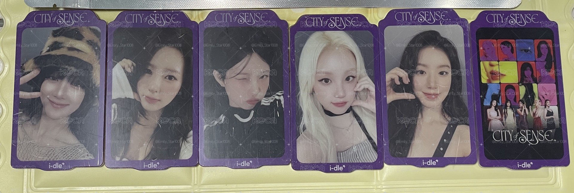 i-dle 展覽磁鐵 全新未撕膜 米妮 薇娟 小娟 雨琦 舒華 團體