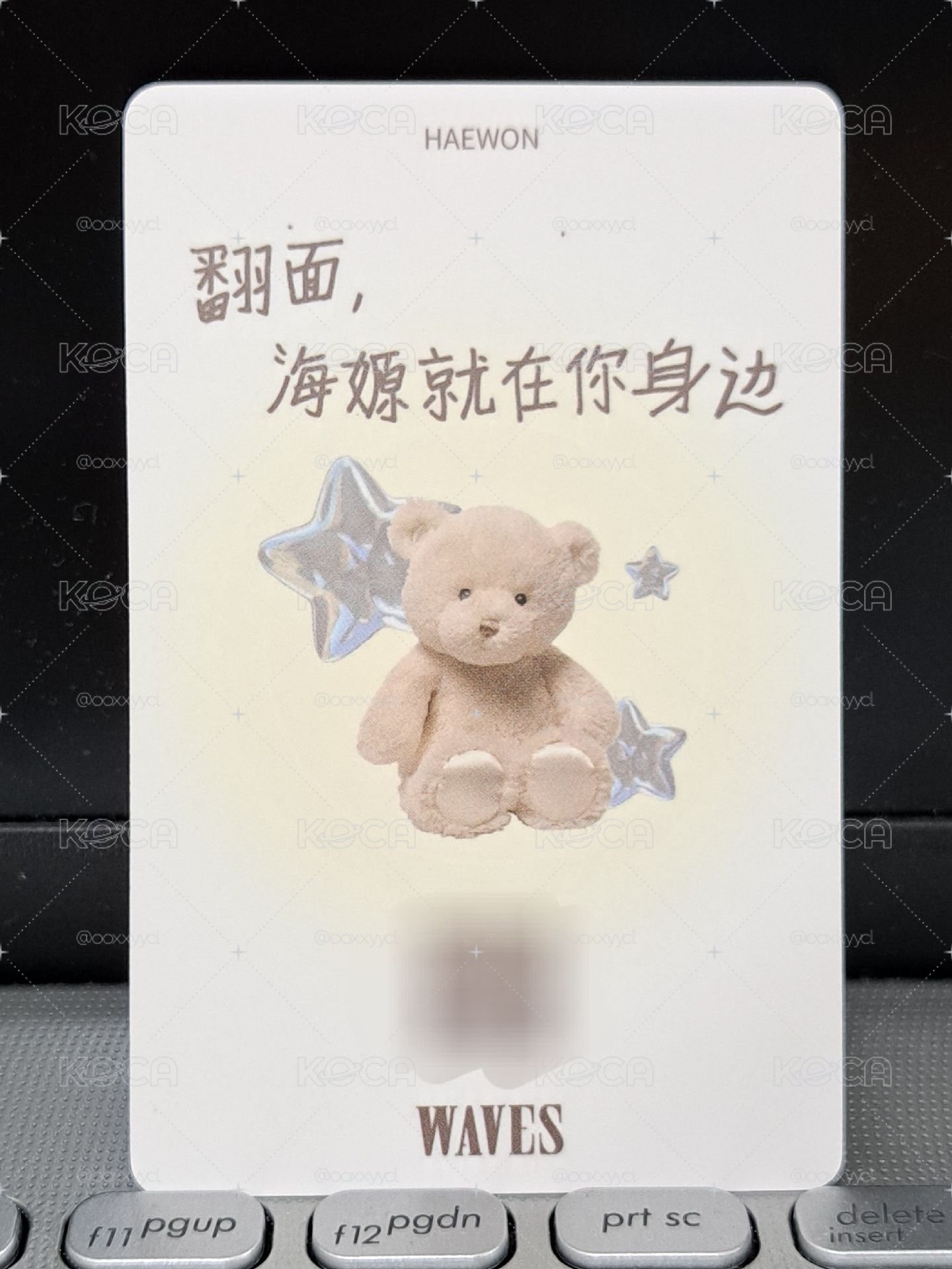 WAVES漫潮語音卡 翻面，海嫄就在你身邊