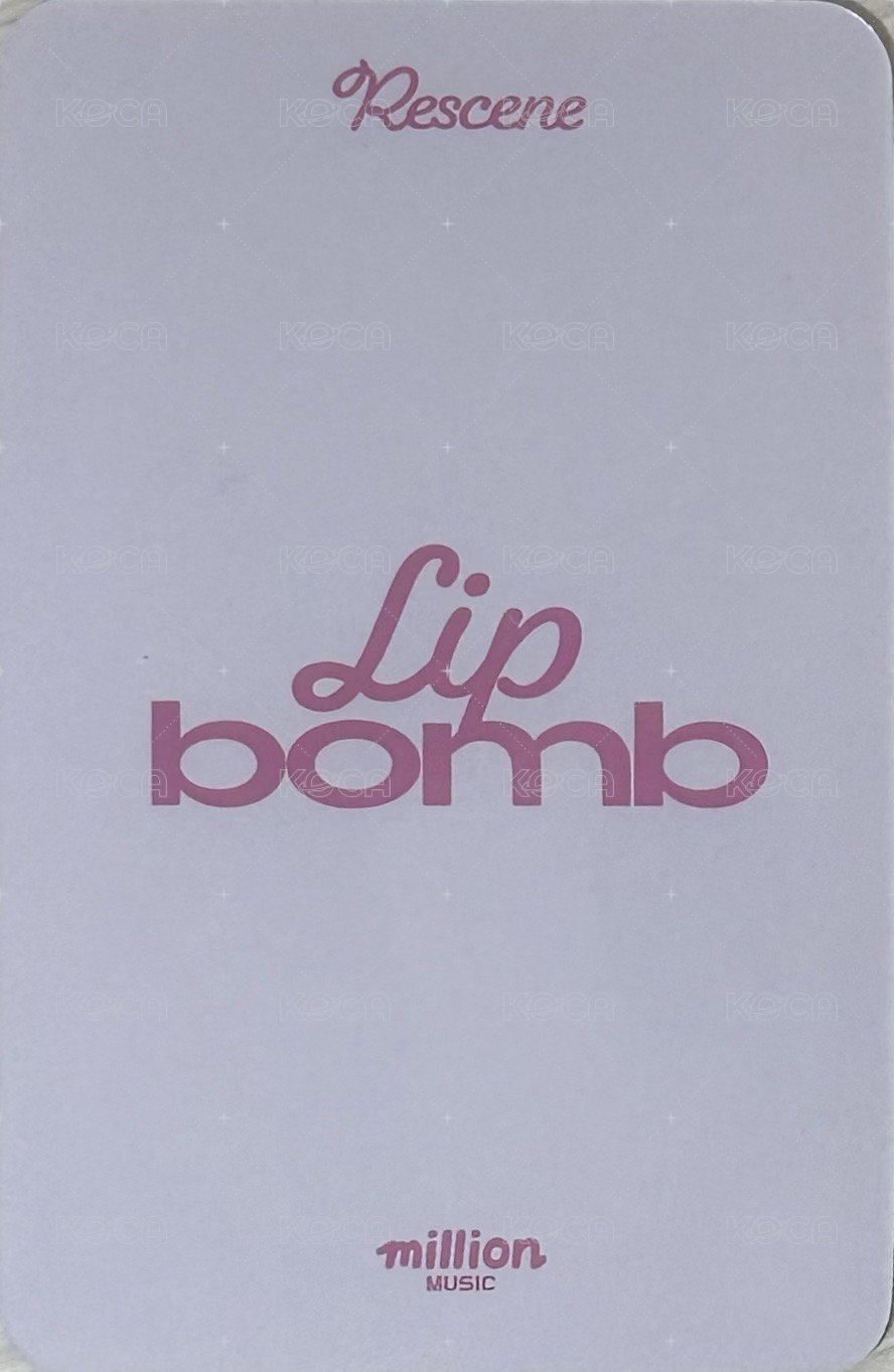 lip bomb MM 1.0線上 簽售卡  背面