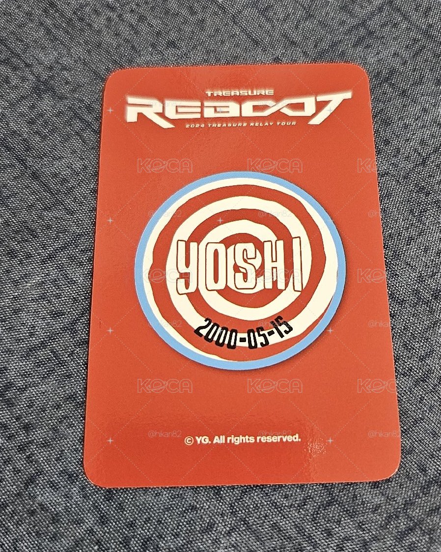 2024 TREASURE RELAY TOUR [REBOOT] in ASIA YOSHI 🐯
