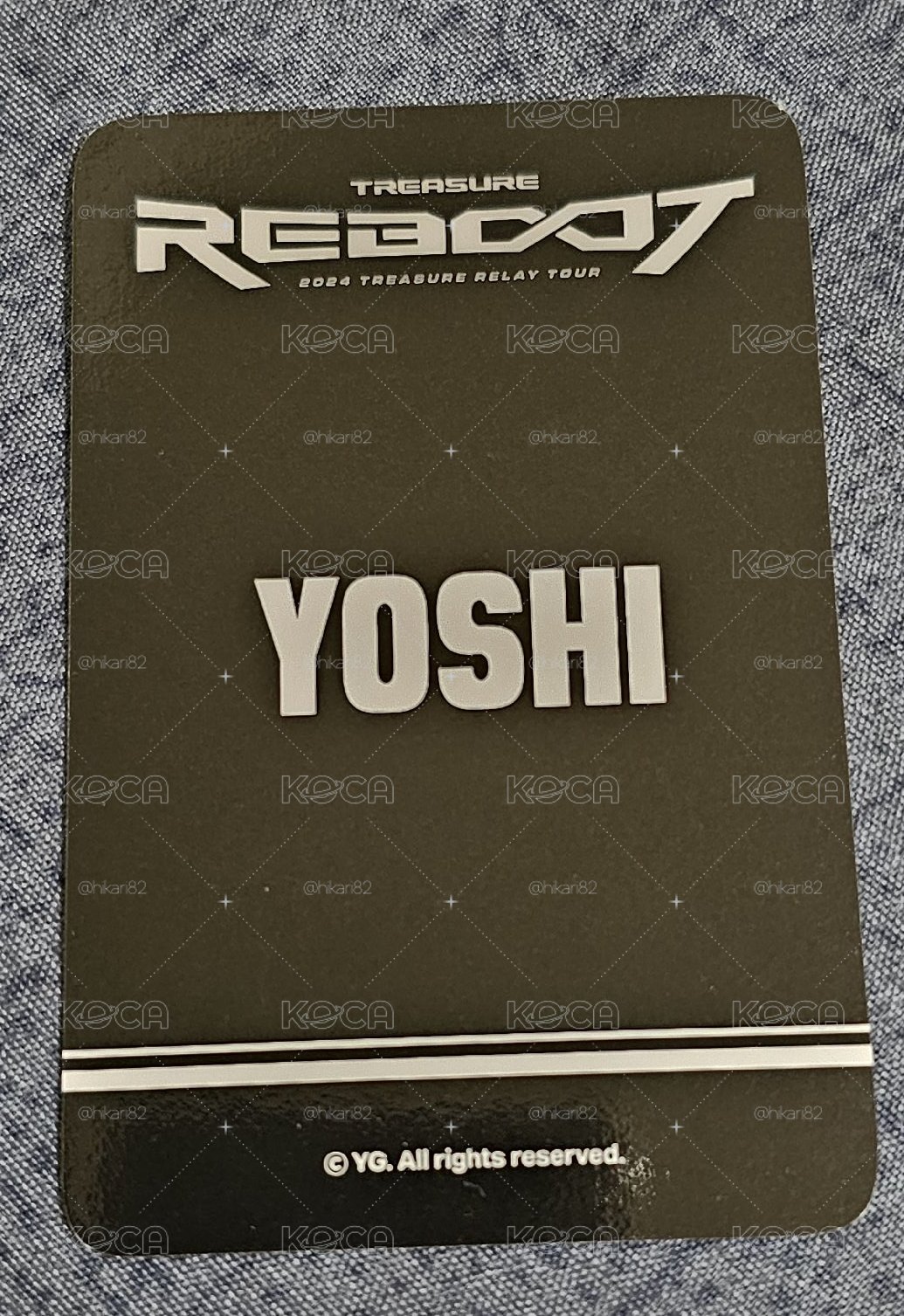 2024 TREASURE RELAY TOUR [REBOOT] in ASIA YOSHI 🐯