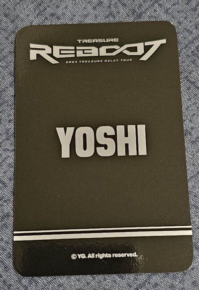 2024 TREASURE RELAY TOUR [REBOOT] in ASIA YOSHI 🐯