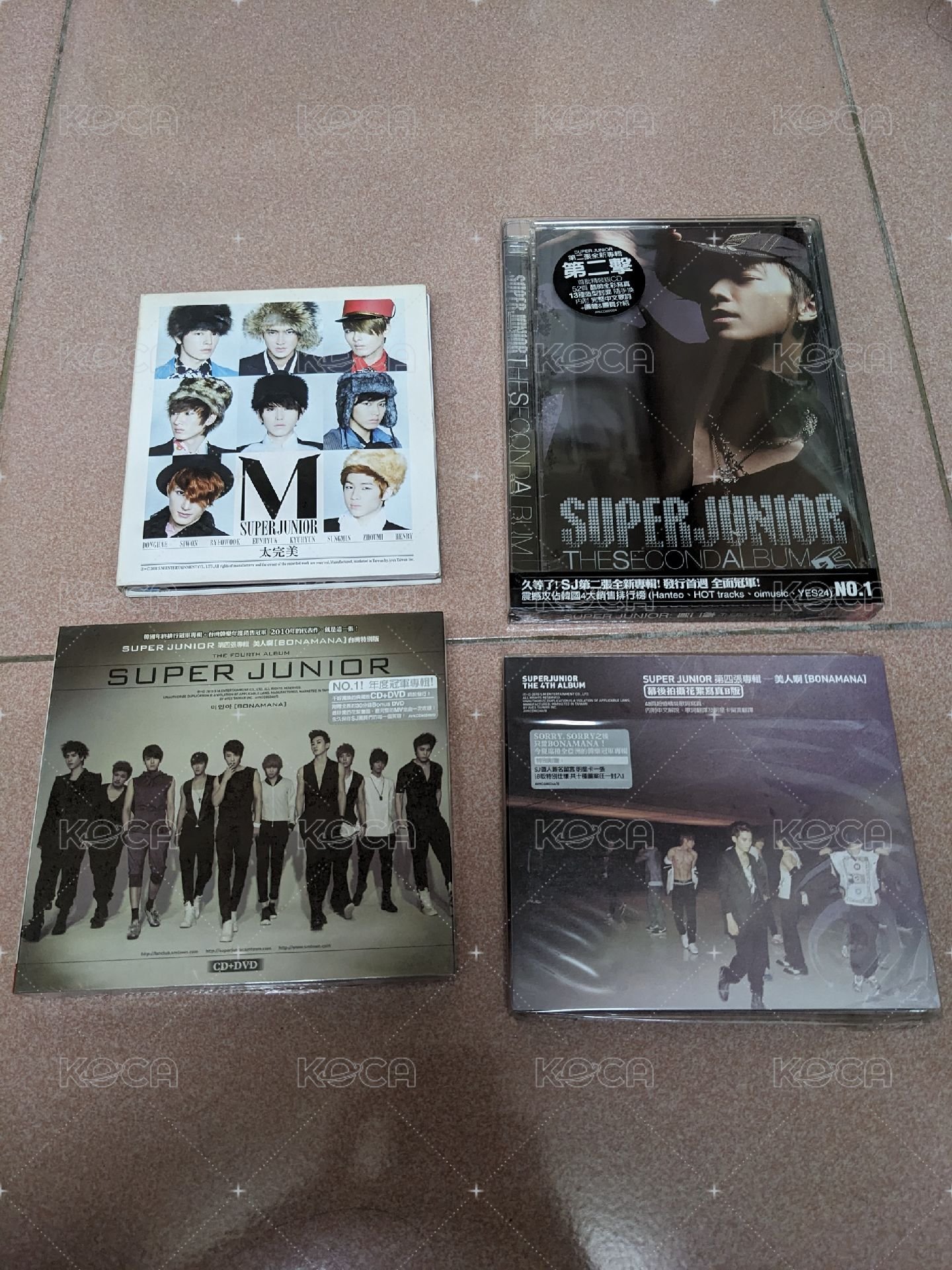Super Junior 早期專輯4張