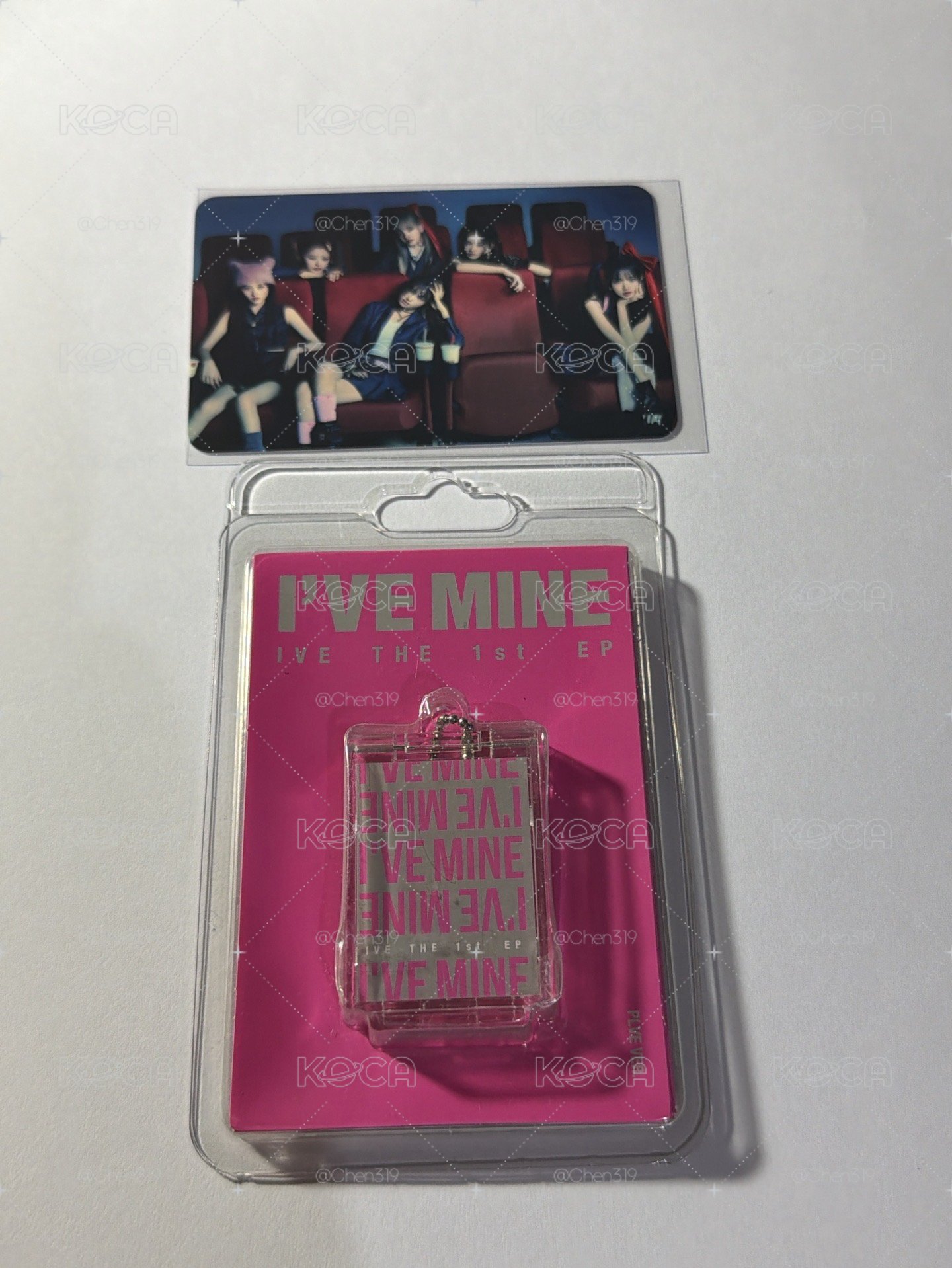 IVE MINE 電子空專吊飾付團卡 已掃
