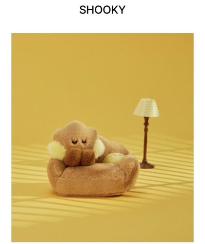 BT21 mini minini chill break系列 沙發娃娃 Shooky 