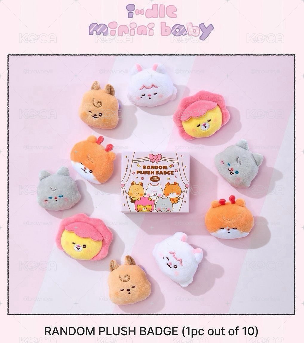 I-DLE minini baby RANDOM PLUSH BADGE(隨機）