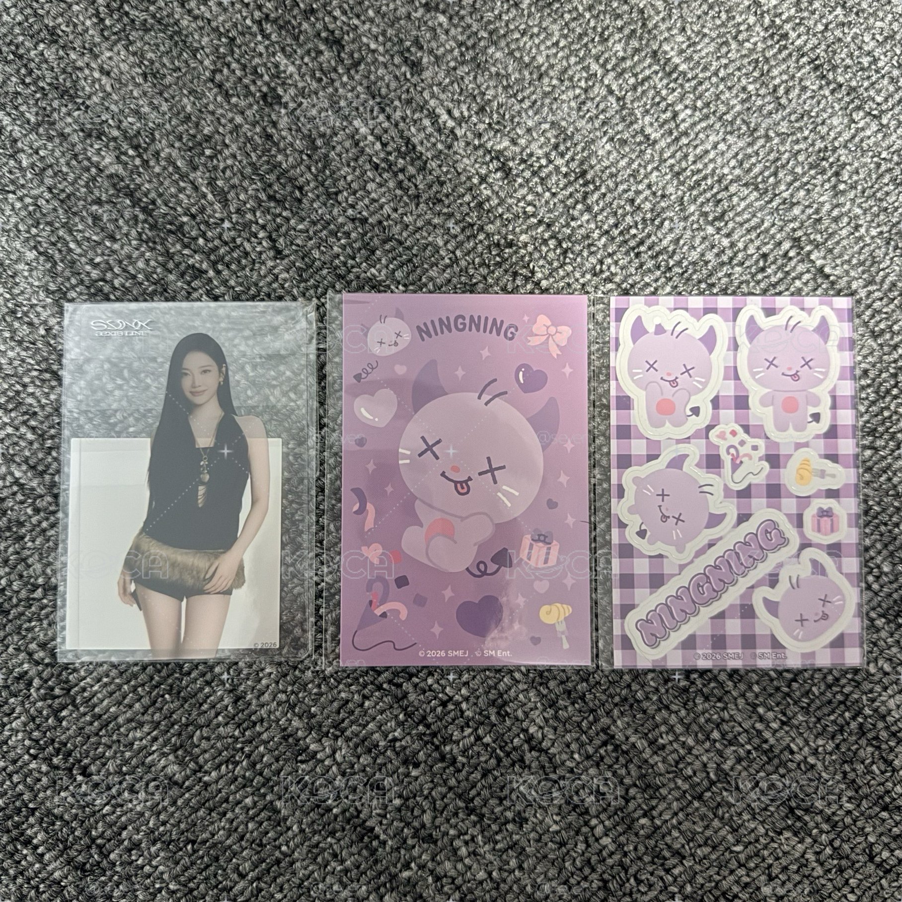E賞 透卡貼紙組 寧