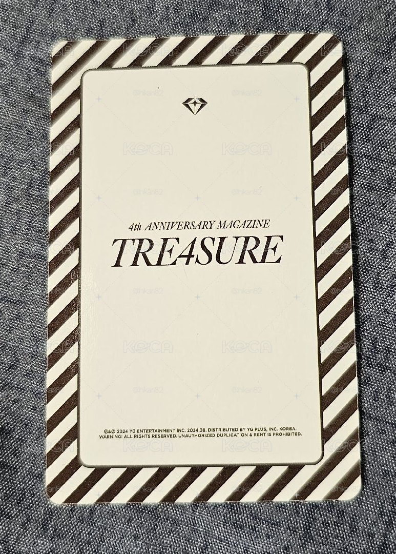 TREASURE 4th ANNIVERSARY MAGAZINE PARK JEONGWOO🐺