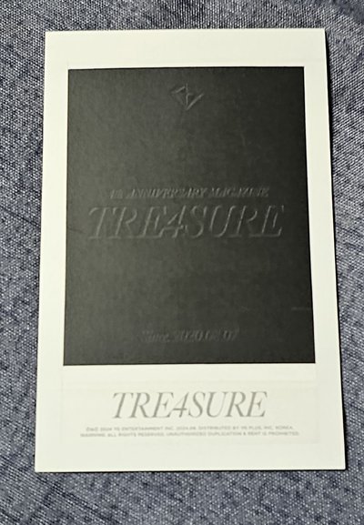 TREASURE 4th ANNIVERSARY MAGAZINE PARK JEONGWOO🐺