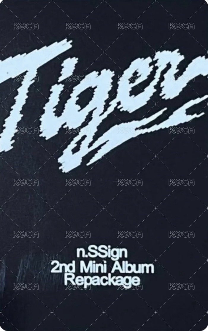 Tiger nemoz 1.0 簽售卡 Tiger ver. 背面