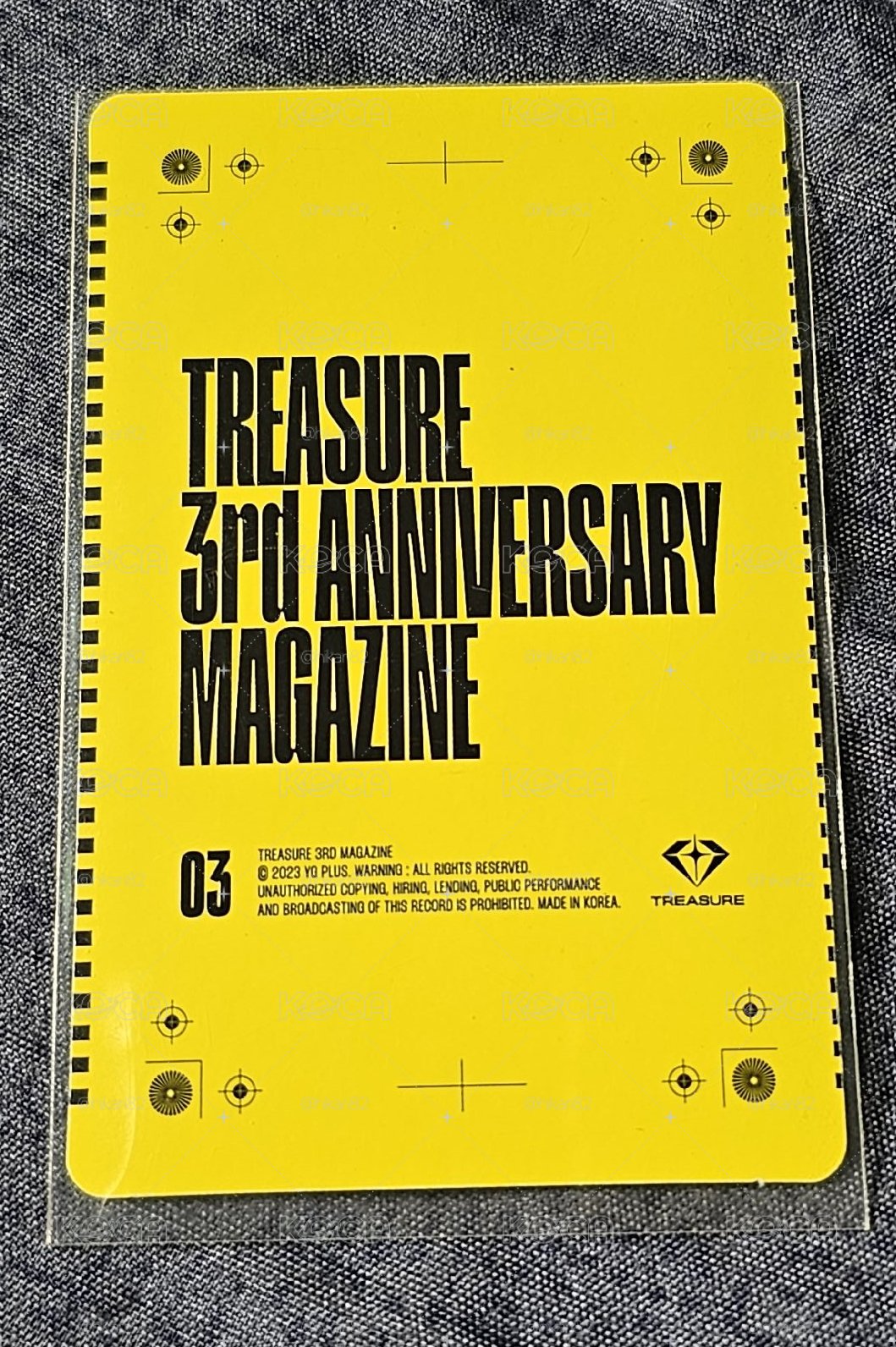 TREASURE 3rd ANNIVERSARY MAGAZINE PARK JEONGWOO 🐺