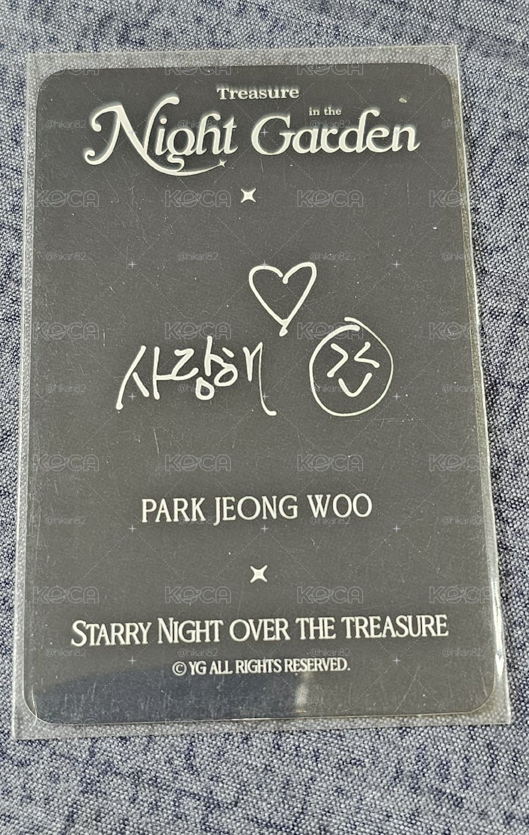 TREASURE in the NIGHT GARDEN PARK JEONGWOO 🐺