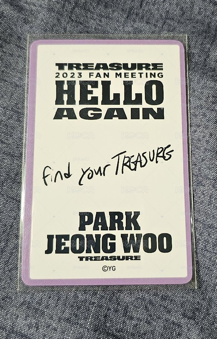 TREASURE 【2023 TREASURE FM~HELLO AGAIN~】PARK JEONGWOO 🐺