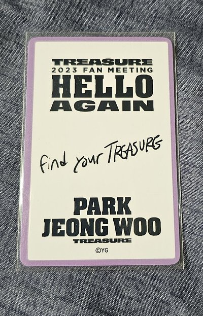 TREASURE 【2023 TREASURE FM~HELLO AGAIN~】PARK JEONGWOO 🐺
