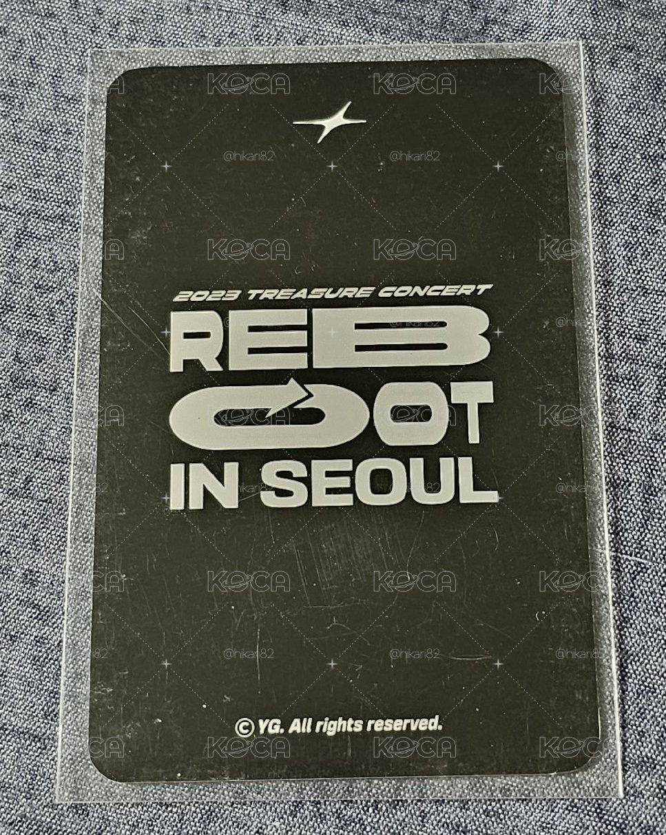 2023 TREASURE CONCERT [REBOOT] IN SEOUL PARK JEONGWOO 🐺
