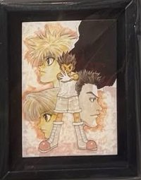 冨樫義博展-PUZZLE- 磁鐵 原畫畫框 冰箱貼