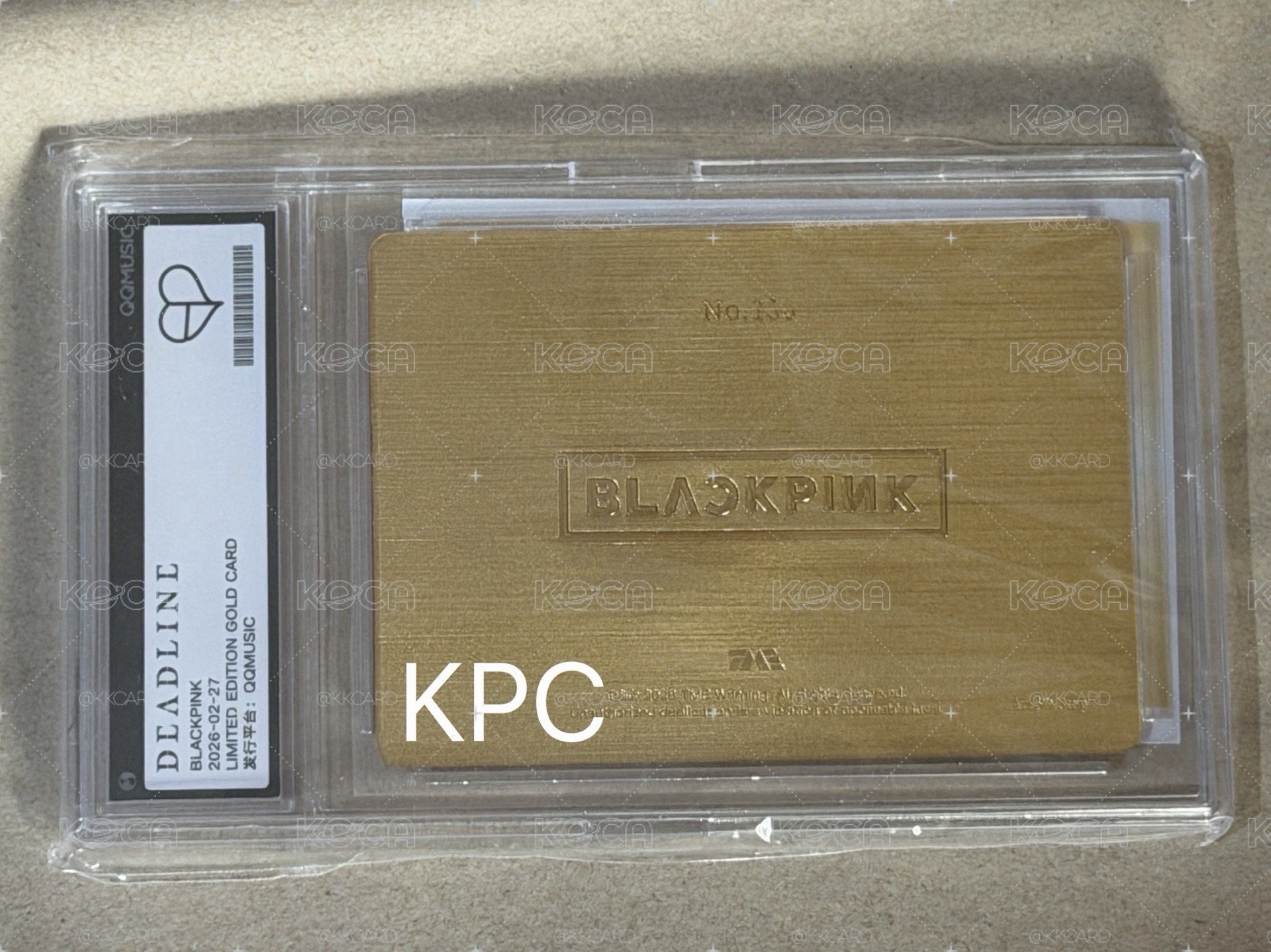 現貨速出 BLACKPINK QQ音樂 金卡
