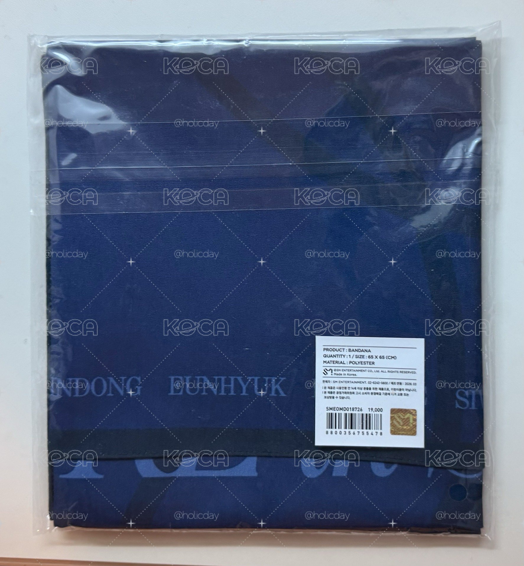 全新未拆 Super Show 10 SJ-core 方巾 頭巾 BANDANA